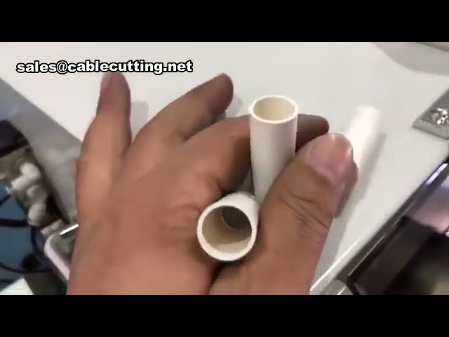 Mesin Potong Pipa Plastik Keras dengan Pisau Rotary Presisi Tinggi