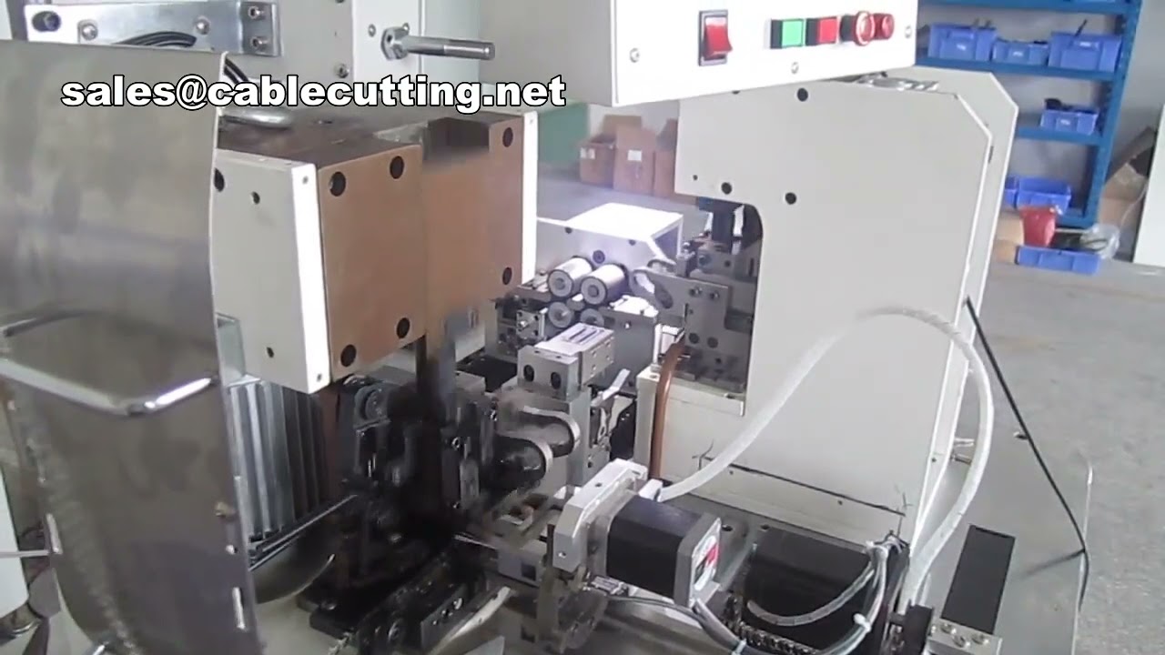 Mesin Pemotong, Pengupas, dan Crimping Kabel Datar untuk Produksi Industri