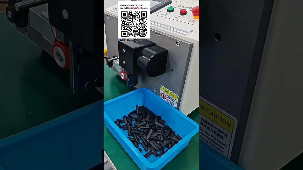Mesin Pemotong Tabung Otomatis Komputerisasi untuk Heat Shrink Tubing Bulat & Datar