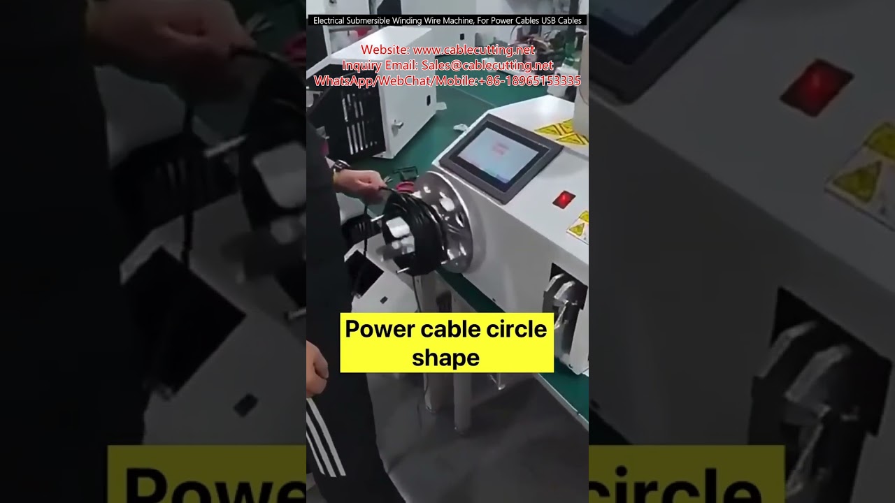 Mesin Gulung Kabel Submersible Otomatis untuk Kabel Daya & USB - Tingkatkan Produksi