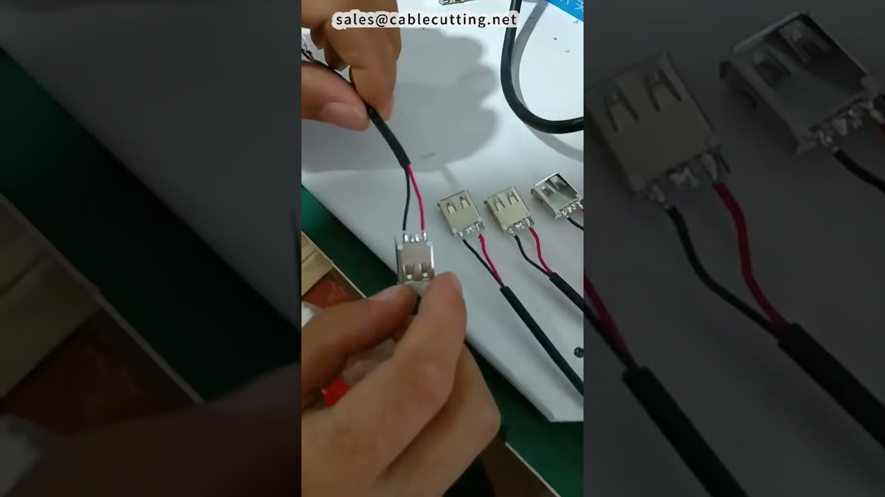 Penyolderan Konektor USB A Female 2 Pin dengan Opsi Jembatan | Mesin Soldering #pabrik #mesin