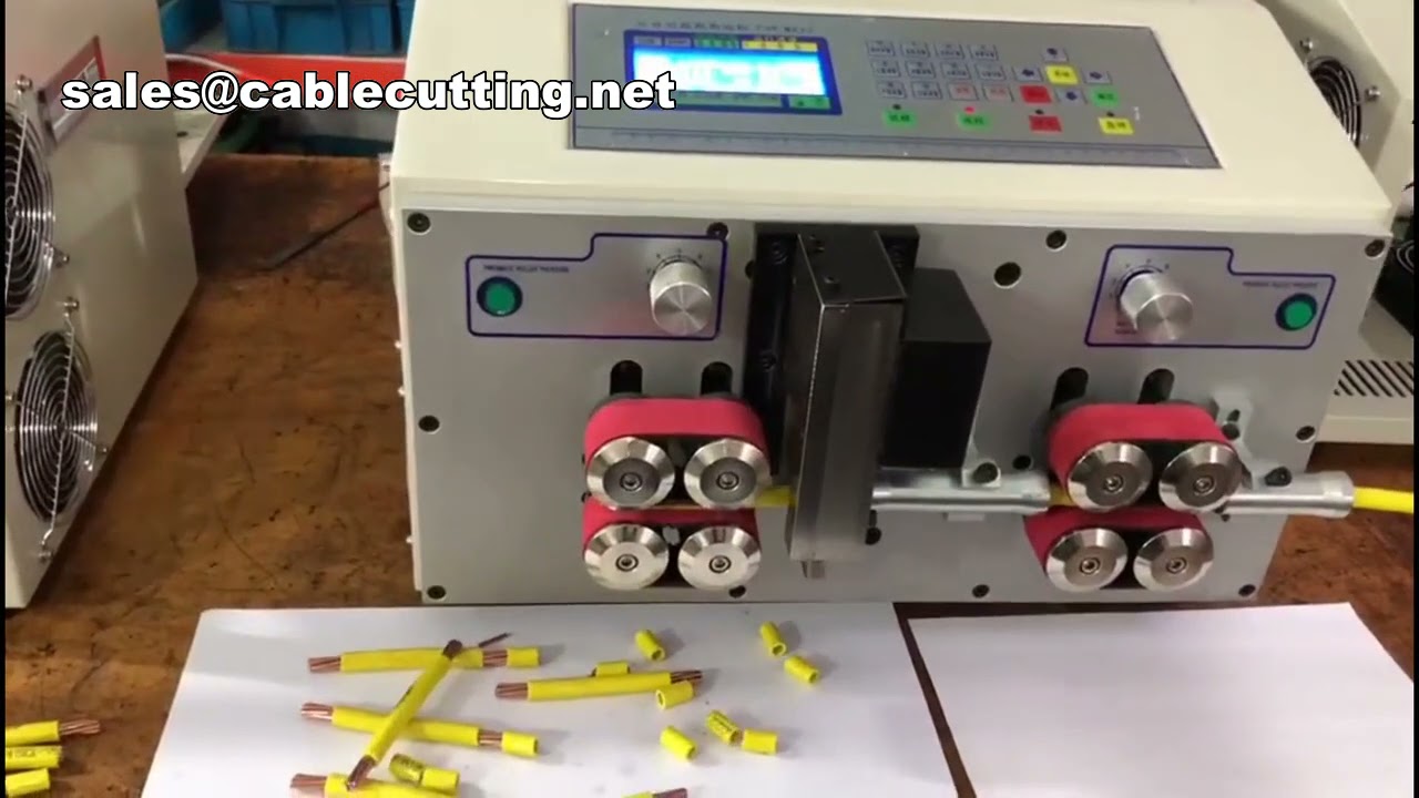 Mesin Kupas Kabel Otomatis & Pelurus Selongsong Listrik | Alat Pemotong Kabel Besar