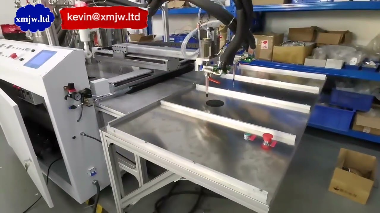 Mesin Potting 2 Komponen Otomatis: Pencampur & Dispenser Lem Presisi