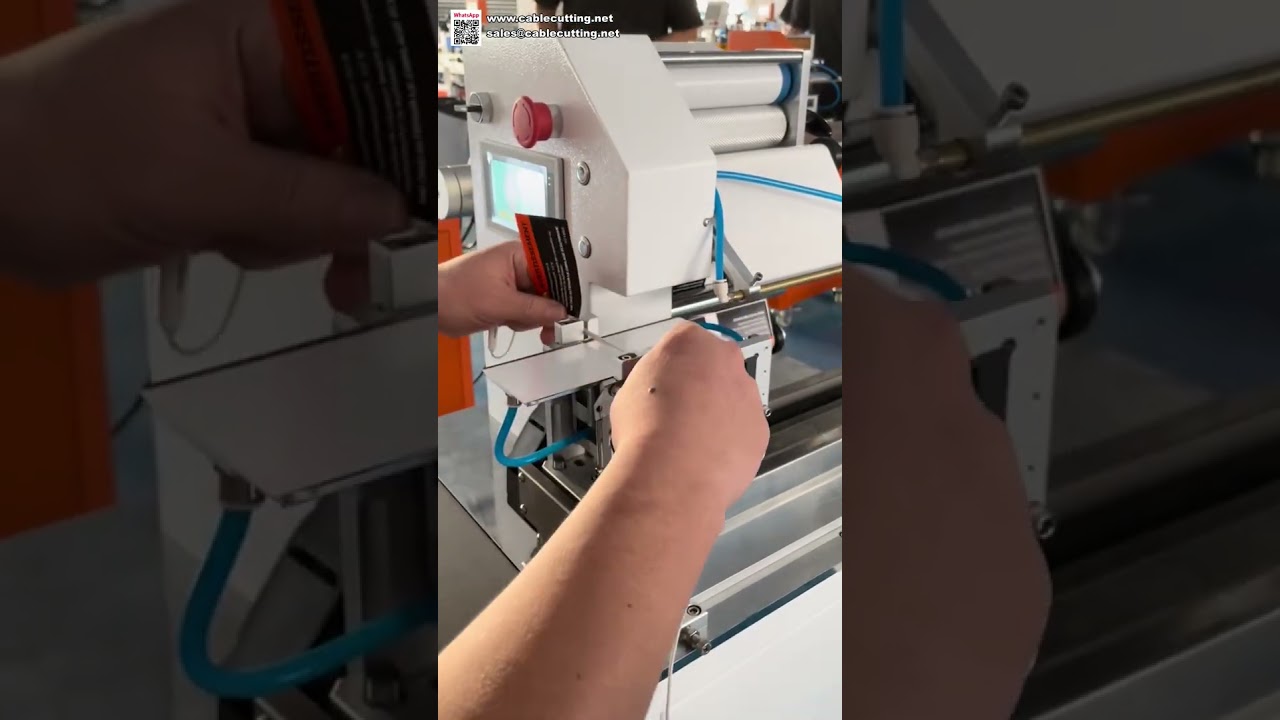 Mesin Pelabelan Lipat Kabel Headphone | Aplikator Stiker Kawat Presisi Tinggi untuk Elektronik