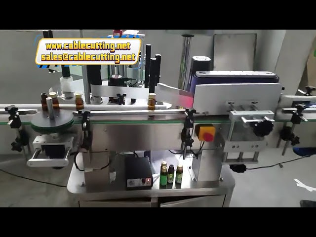 Mesin Pelabel Stiker Otomatis untuk Botol Bulat, Botol Tetes Mata & Minyak Esensial