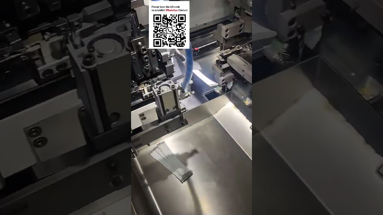 Mesin Crimping Kabel Pita Ganda Otomatis Penuh: Pisah, Kupas, Balik, dan Crimp