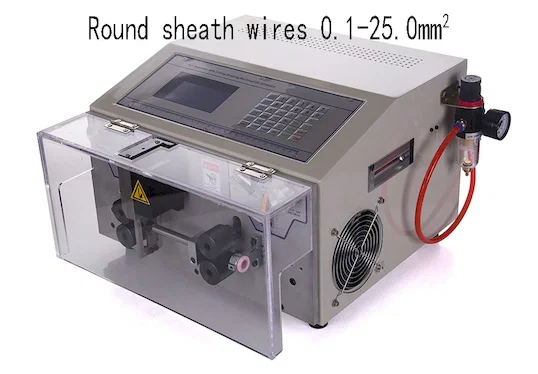 Mesin Pengupas dan Pemotong Kabel Berselubung Industri 25mm2 WPM-09HT2 - Mesin Pengupas Kawat Otomatis